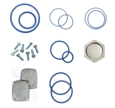 BLUE FLUOROSILICONE SEAL & COVER KIT FOR WAYNE® 2PM METER