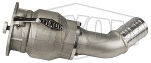 Dixon® Vapor Recovery Coupler w/ 45° Hose Shank, 4" x 3"