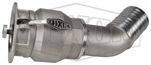 Dixon® Vapor Recovery Coupler w/ 45° Hose Shank, 4" x 4"