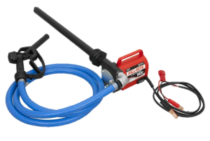 Fill Rite FR1616 12 VDC Portable Pump with Hose, Nozzle and Suction Pipe