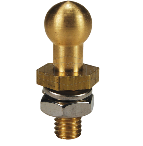 Dixon Brass Static Grounding Ball with Washer and Nut