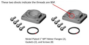 Fill Rite 1" BSPT Meter Flange Kit for 900 Series Meters