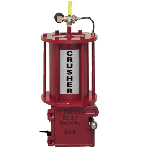 BJE C4 Pneumatic Oil Filter Crusher with Stand National Petroleum