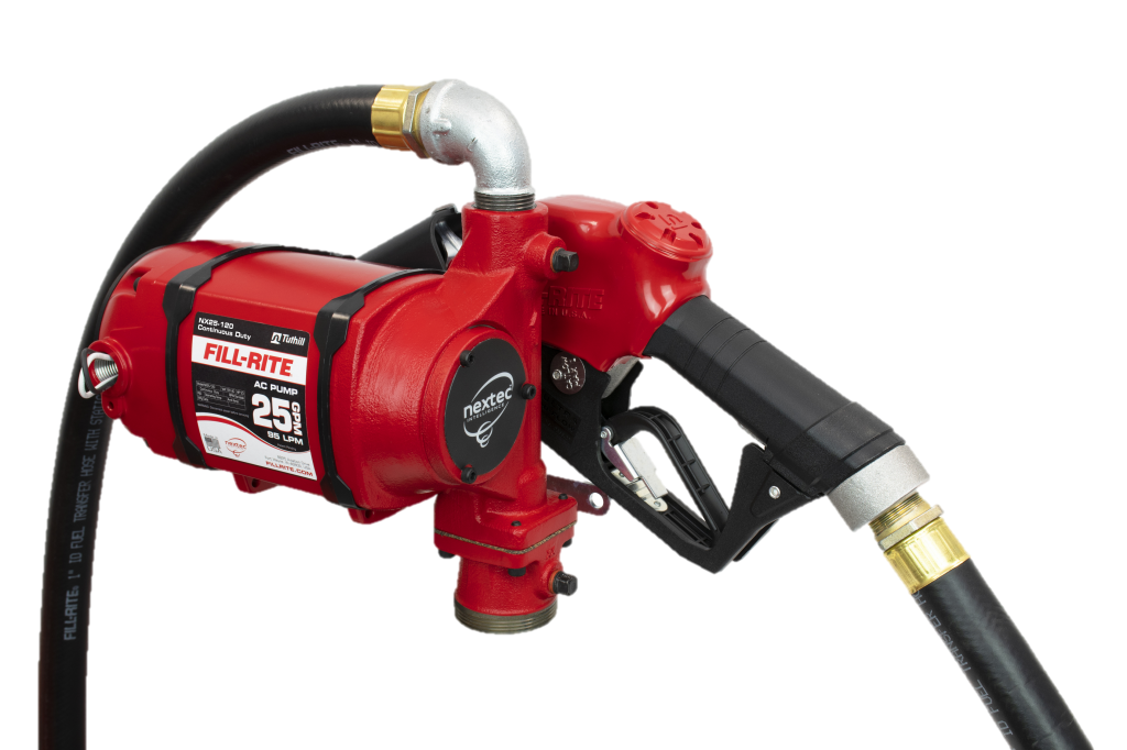 Fill Rite NX25-120NB-AA 120 VAC nextec Continuous Duty Pump with Hose and Automatic Nozzle
