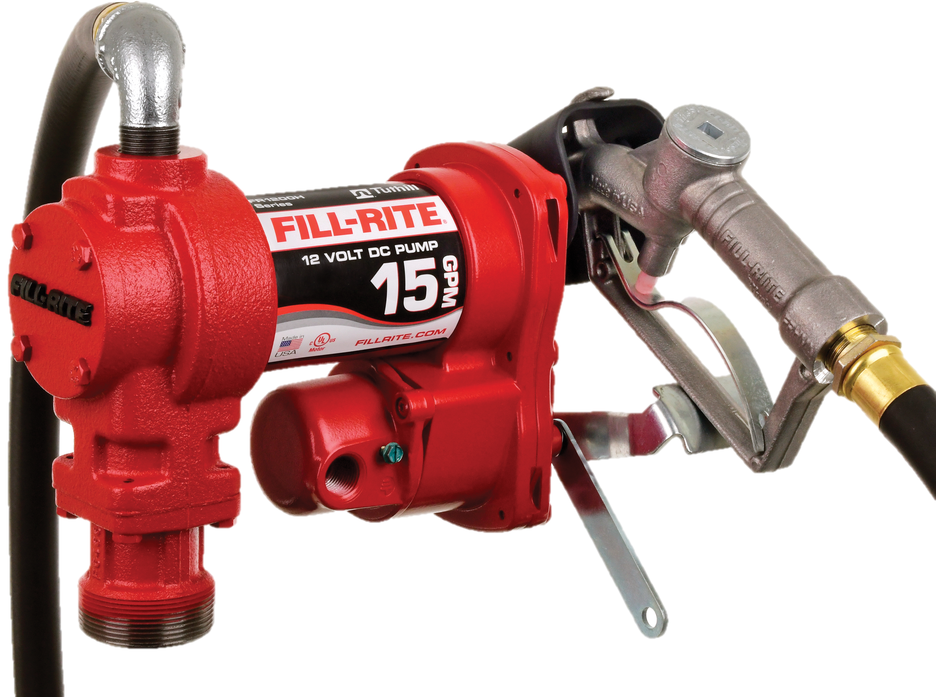 Fill-Rite FR1614 12 Volt 10 GPM Diesel Fuel Transfer Pump With Hoses for sale online