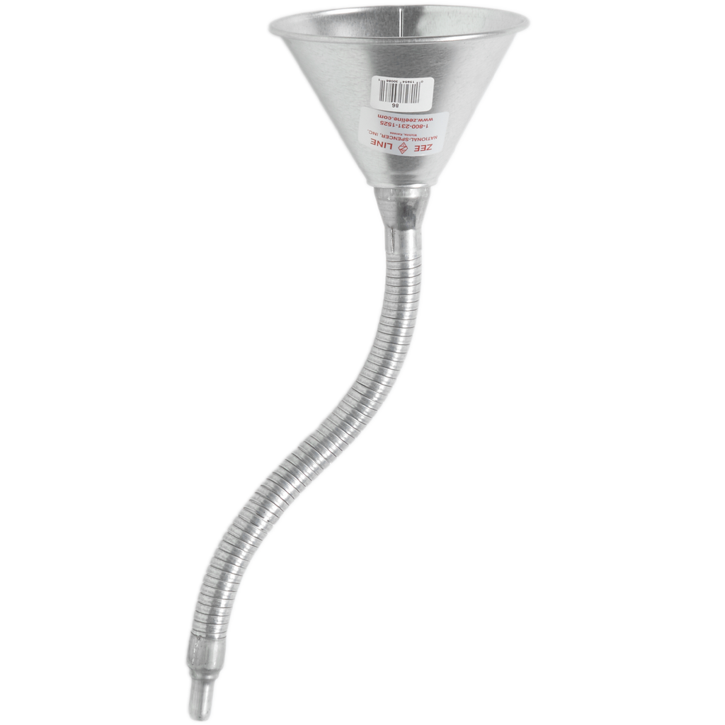 Screen Funnel Zeeline ZE86W- Funnel with Screen & 14 inch Flexible Metal Spout ...